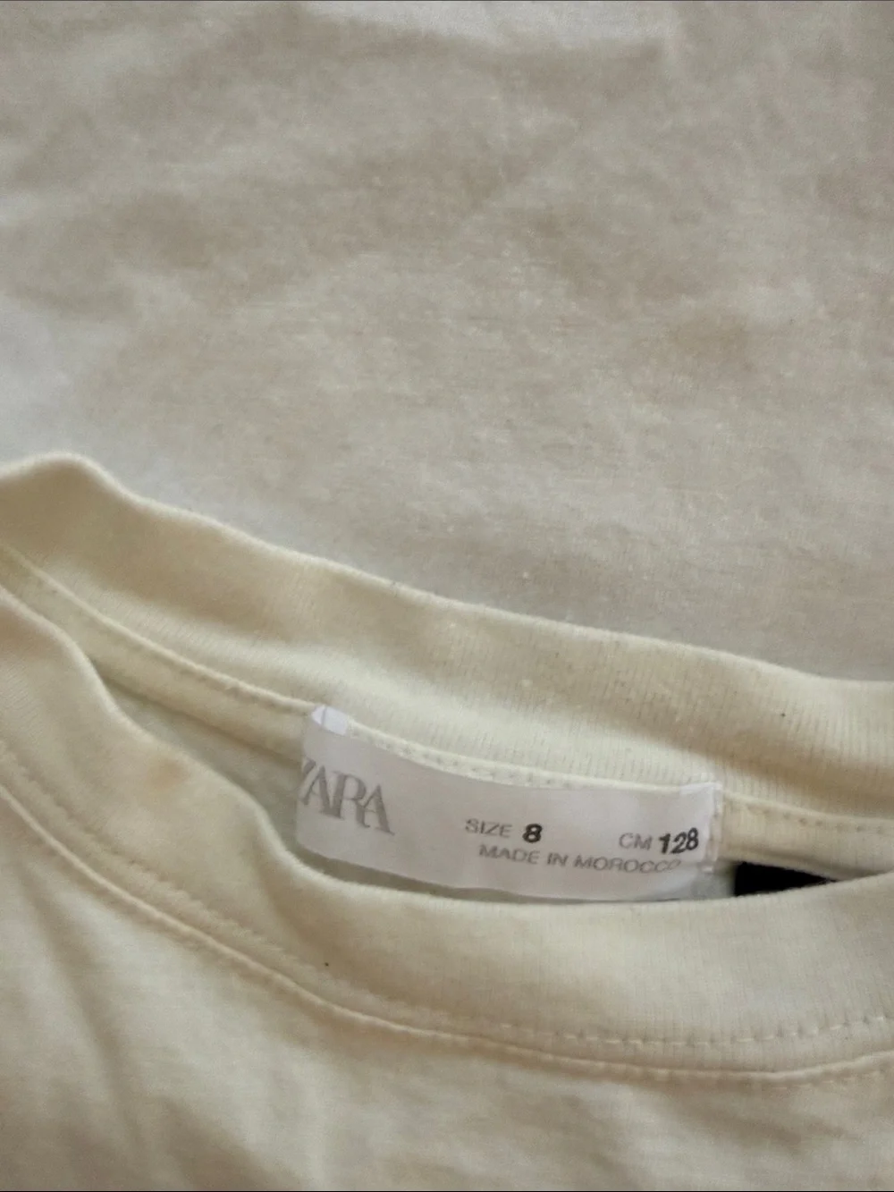 Zara Kids Short Sleeve Tee Set - White & Gray with Navy Lettering